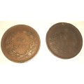 1891 and 1892 Portuguese 20 Reis