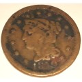 1839 United States Coronet Head One Cent