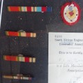 S A Medals for War Services 1939 - 1945