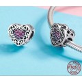 925 Sterling Silver Vintage Heart Charm