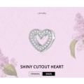 925 Sterling Silver Shiny Heart Charm