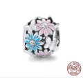 925 Sterling Silver Bright Daisy Charm