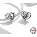 925 Sterling Silver heart Charm