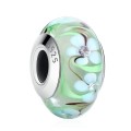 925 Sterling Silver Murano Glass Charm