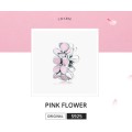 925 Sterling Silver Pink Flower Charm