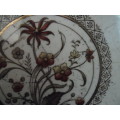 Antique Copper & Porcelain Warming Tray