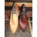 2 gorgeous vintage wooden shoe forms.