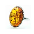 AMBER 925 SILVER RING