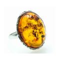 AMBER 925 SILVER RING