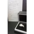 9ct White Gold ring with 83 diamonds