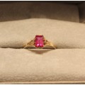 Lovely Vintage Ruby and Diamond Ring