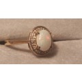 ***Reduced limited time***Pretty Opal and Diamond 9ct Gold Ring