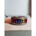 Rainbow Multi Stone Ring