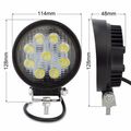 27W LED Work Light Lamp Off Road High Power 60 Degree Flood Light