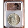 1958 SAU silver crown (5 shillings) * SANGS PF63
