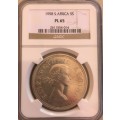 1958 SAU silver crown (5 shillings) * NGC PL65 * 3rd best grade * price reduced
