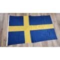 Vintage signed Swedish Flag