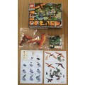 Building Blocks Set of 4 Combination / Dinosaur World : Total 206 Pieces (No's 82025 : 1, 2, 3 & 4)