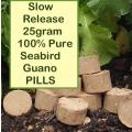 Guano 100% Pure 20 X 25gram Slow release fertiliser pills - provides nutrients up to 4 months