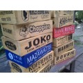 wooden advertising crates
