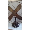 vintage brass blade electric fan, working