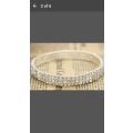 COMBO DEAL: Three Row Rhinestone Ankle Bracelet + Fashion 925 Silver Earrings