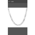 925 Sterling Silver 2mm Chunky Figaro Men/Women's Chain Necklace 28inch