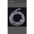 Silver 2mm Figaro Men/Women's Chain Necklace 22inch