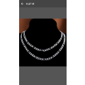 Silver 2mm Figaro Men/Women's Chain Necklace 28inch