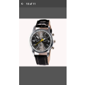 Luxury Stylish Crocodile Faux Leather Mens Analog Watch Wrist Watch - Sloggi Black
