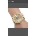 Kanima -  Luxury Diamond Stainless Steel Quartz Wrist Watch - Gold
