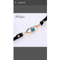 Duoya - New Brand - Eye Gemstone Luxury Womens Watch - Gold Bracelet Watch