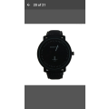 Rosivga 243 Unisex Watch Quartz Leather Strap Knit Scale Wrist Watch