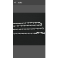 AWESOME - Sterling Silver 1.5MM Charm Water Wave Chain Necklace - 26 Inch - NICE GIFT