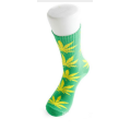 Weed leaf socks Men's Ladies Maple Leaf Socks Long Skateboard Hip-hop Male Woman grey black
