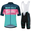 Mens ladies Morvelo Team 2018 Cycling Jersey Sets MTB Bike Bicycle Breathable blue/ashes