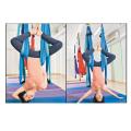 Yoga decompression hammock trapeze anti-gravity aerial traction strap blue