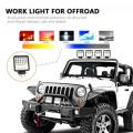 Car 126W Super Bright Square LED Work Light Driving Fog Lamp for Offroad SUV Truck