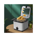 Fryer multifunctional 2.5L household large capacity electric fryer with frying net