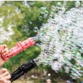 Electric bubble gun for kids gatling toy  blower soap bubble machine  automatic  summer outdoor acti