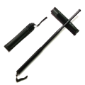 Self-defense Swing Stick Black Three-section Stick Telescopic Stick With Storage Bag