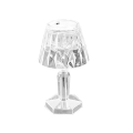 KUNYA LED Crystal Table Lamp Acrylic Material Diamond Night Light Touch Control Rechargeable