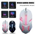 USB wired optical mouse with color luminous breathing light