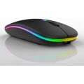 USB Rechargeable RGB 2.4Ghz Wireless Slim Mouse