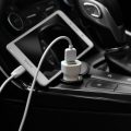 Dual USB Car Charger with iPhone Cable