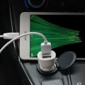 Dual USB Car Charger with iPhone Cable