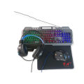 4 in 1 Gaming RGB Set Wired Backlit Keyboard