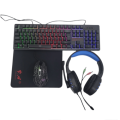 4 in 1 Gaming RGB Set Wired Backlit Keyboard+Mouse+Earphone+Mouse Pad