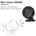 Three-Stage Rotation Continuous Temperature Control Warmth 1800W Mini Indoor Fan Ceramic Heater