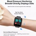 Macaron Heart Rate Monitor Fitness Tracker Waterproof Sports Smart Watch